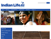 Tablet Screenshot of indianlife.org